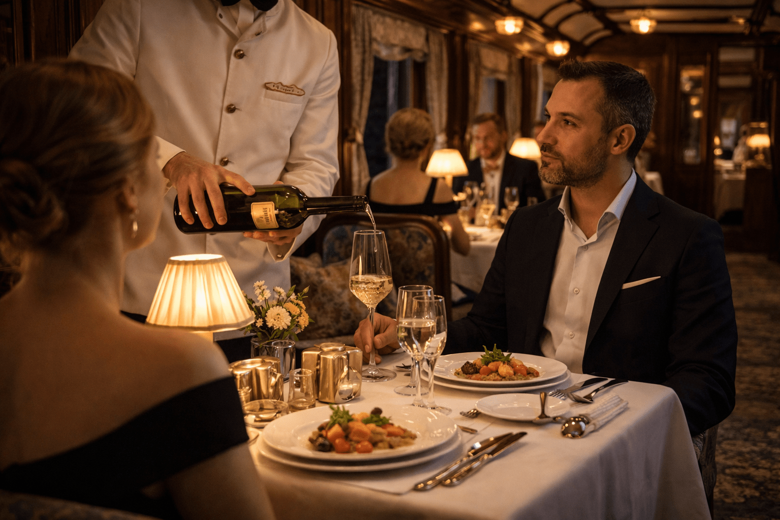 Gastronomía en tren de lujo